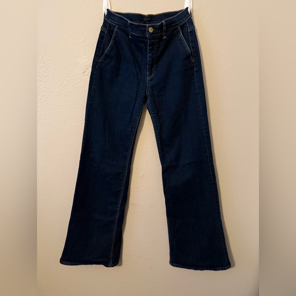 7 For All Mankind Dark Blue Flare Jeans